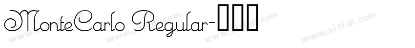 MonteCarlo Regular字体转换